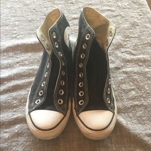Black high top Converse